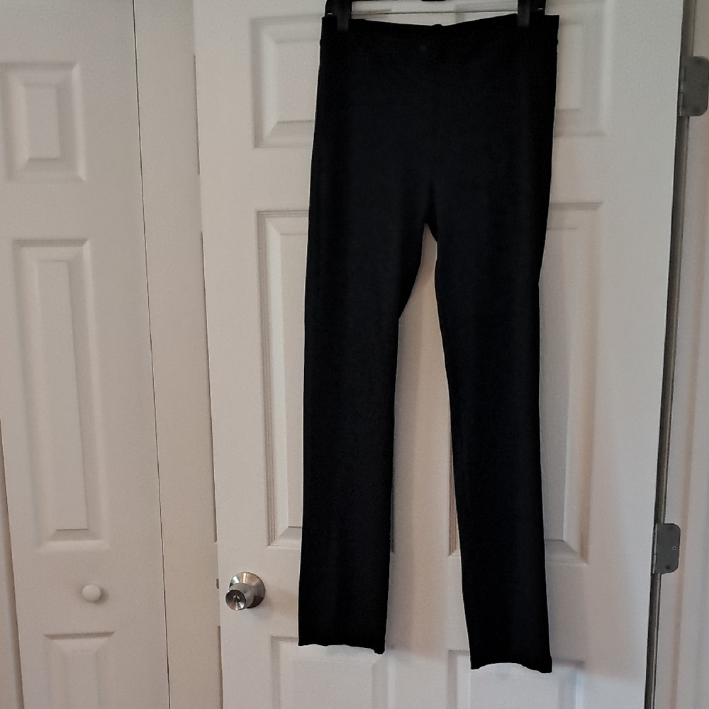 Black Straight-Leg Pants